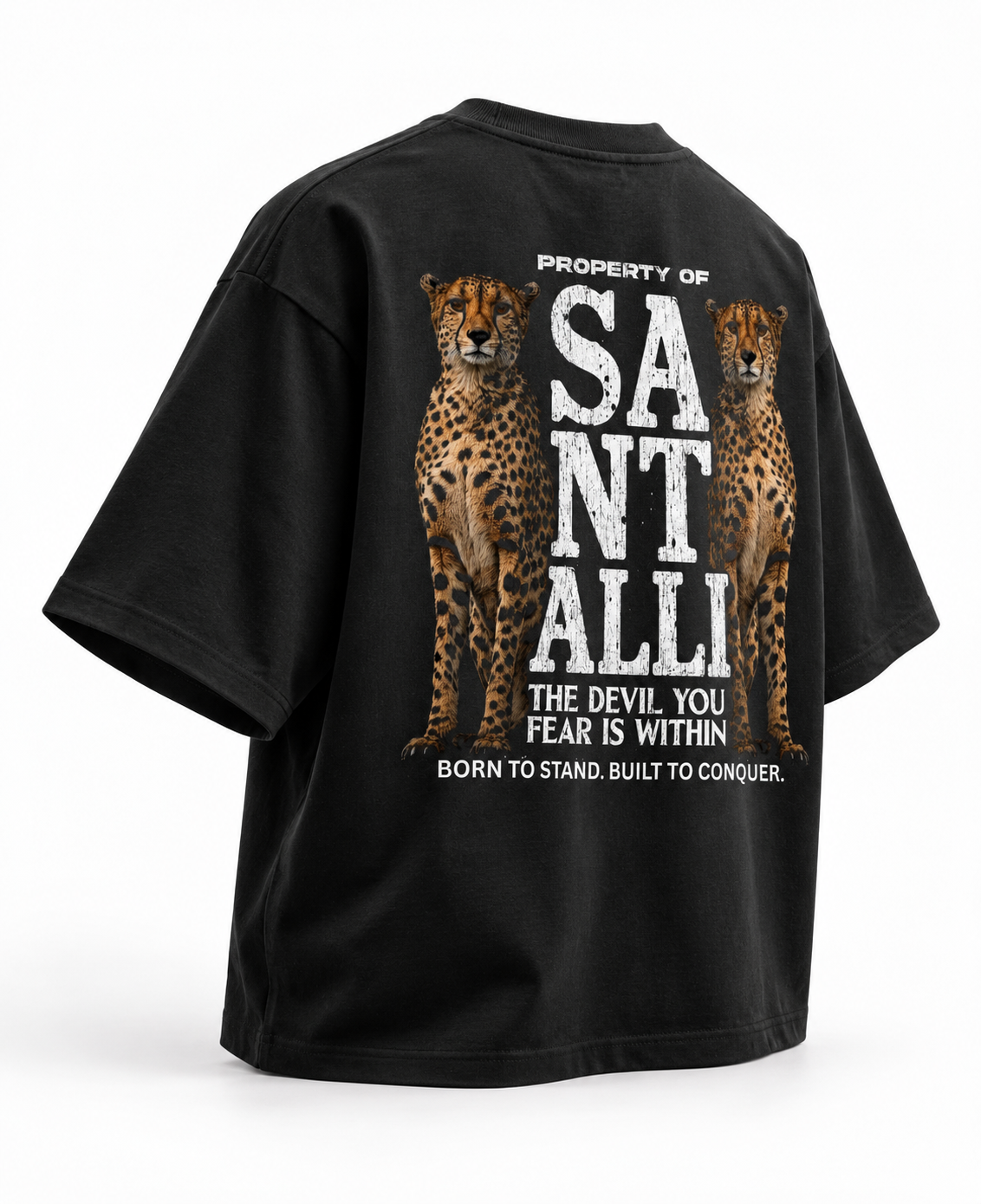 LEOPARD OVERSIZED T-SHIRT