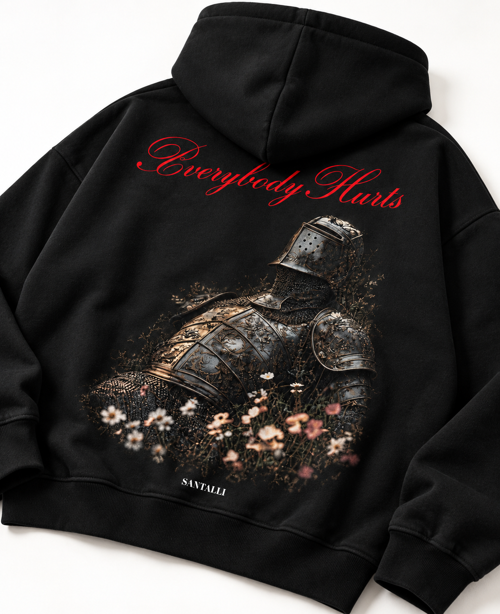 EVERYBODY HURTS OVERSIZED BOXY HOODIE