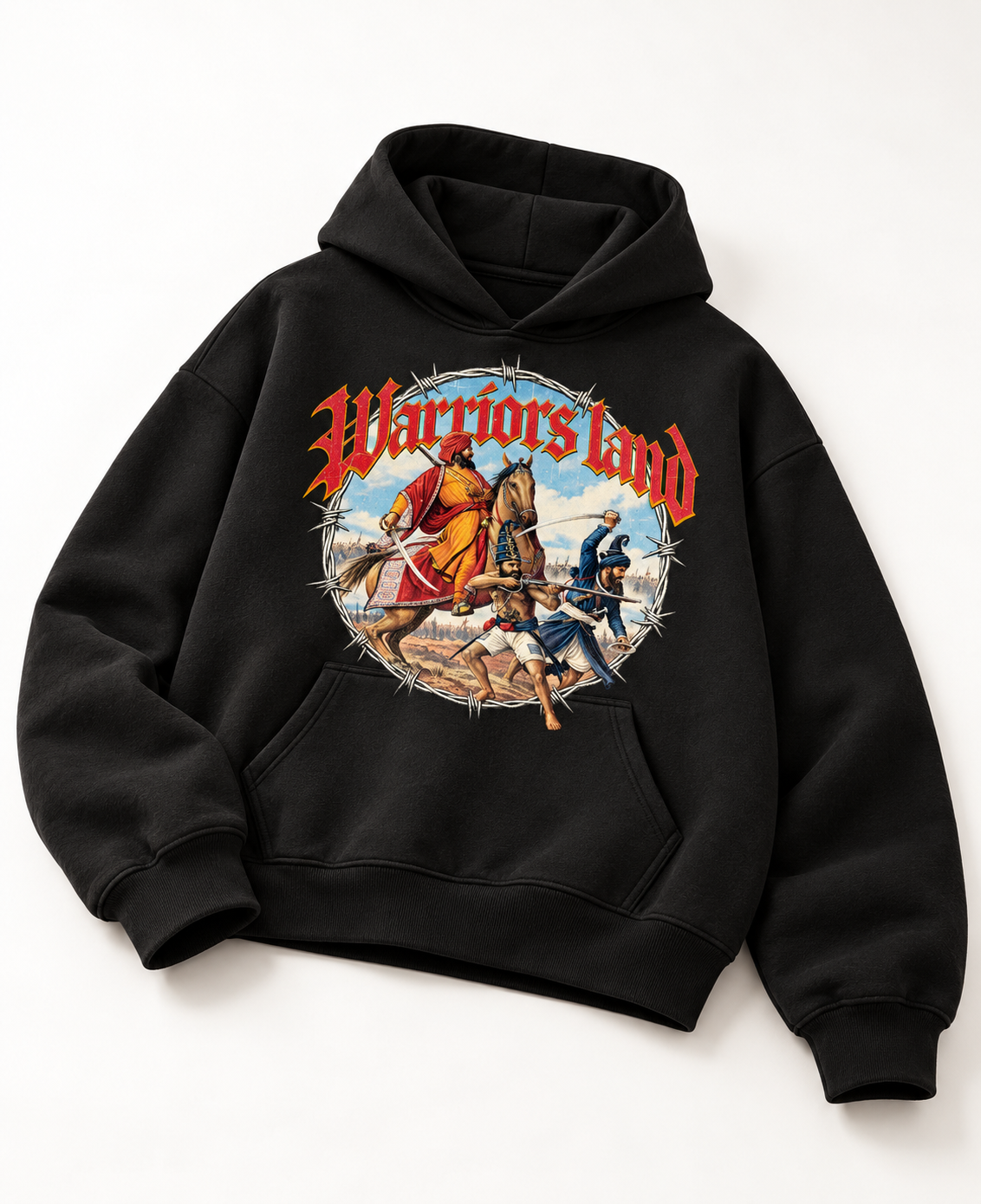 WARRIOR LAND OVERSIZED BOXY FIT HOODIE