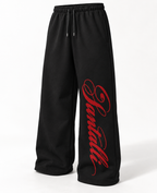 BLACK BAGGY FIT TRACK PANT