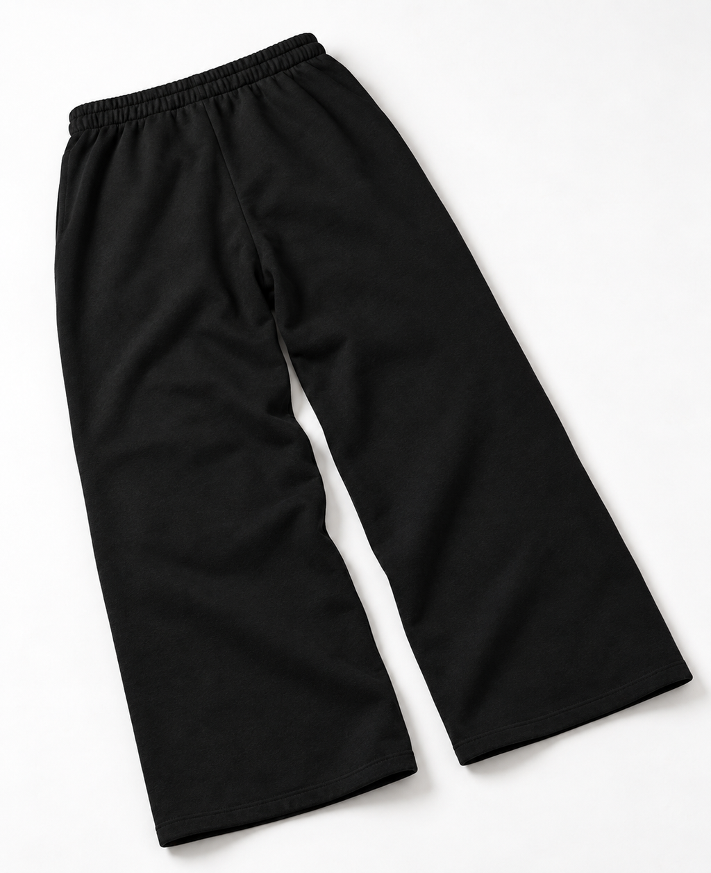 BLACK BAGGY FIT TRACK PANT