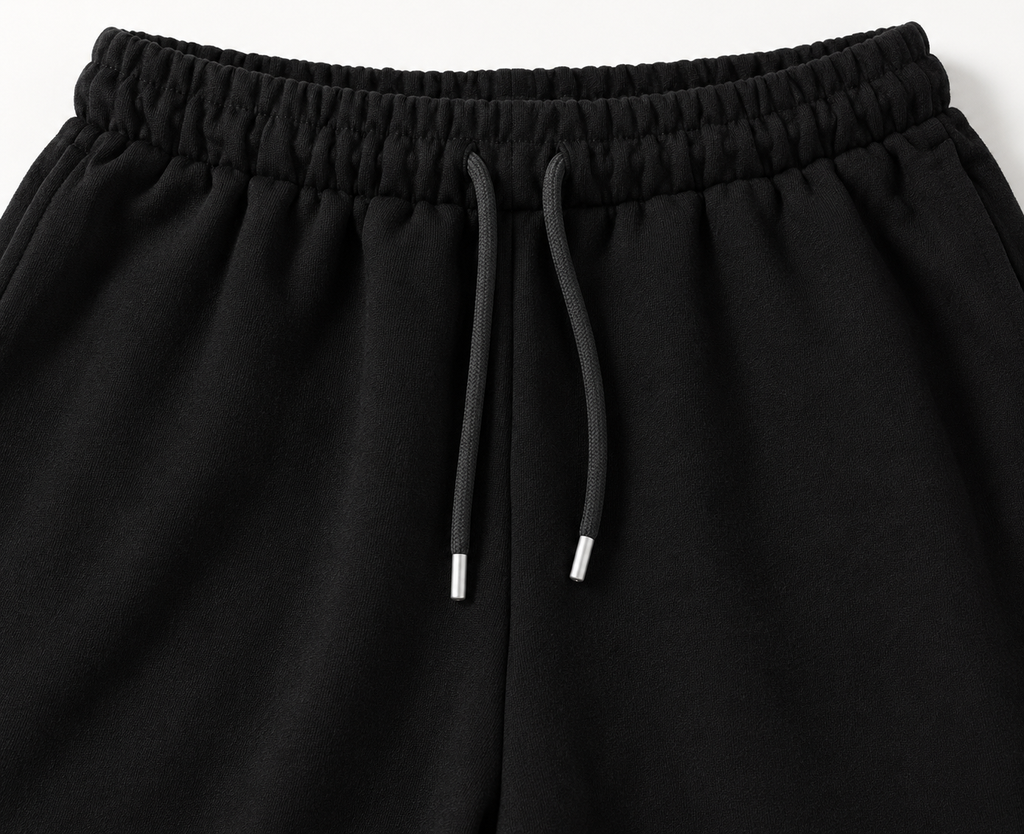 BLACK BAGGY FIT TRACK PANT