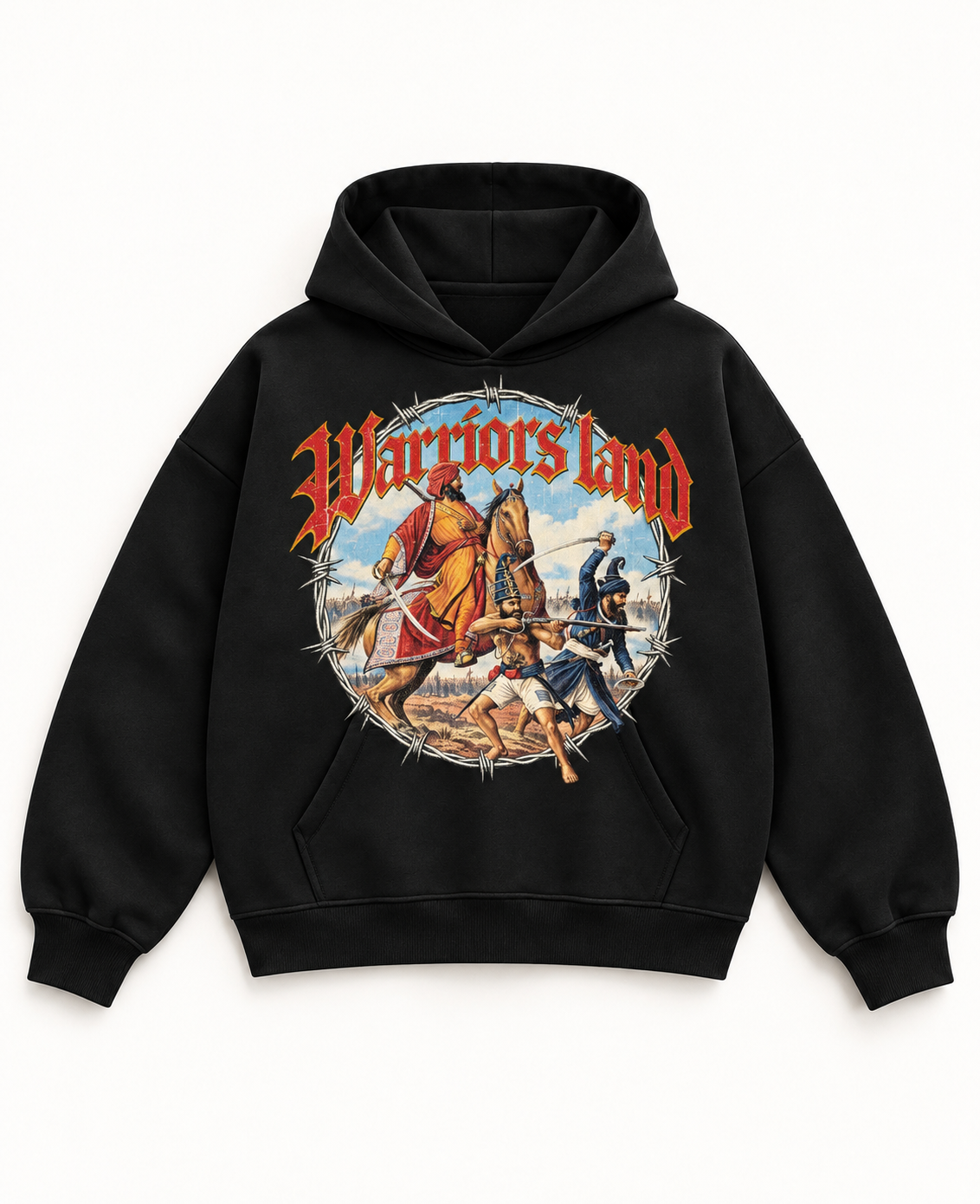 WARRIOR LAND OVERSIZED BOXY FIT HOODIE