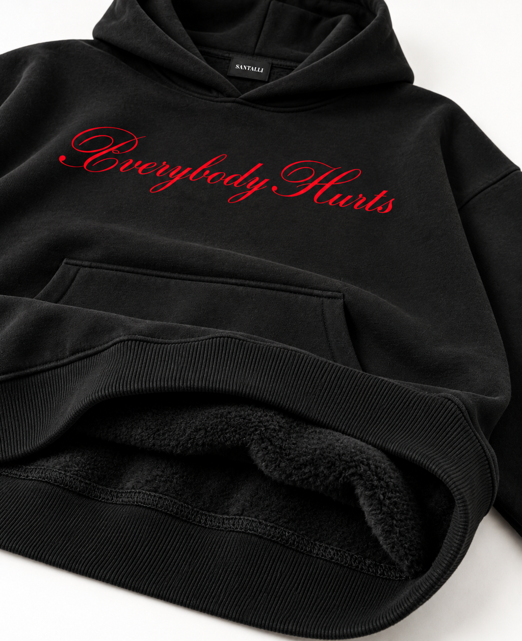 EVERYBODY HURTS OVERSIZED BOXY HOODIE