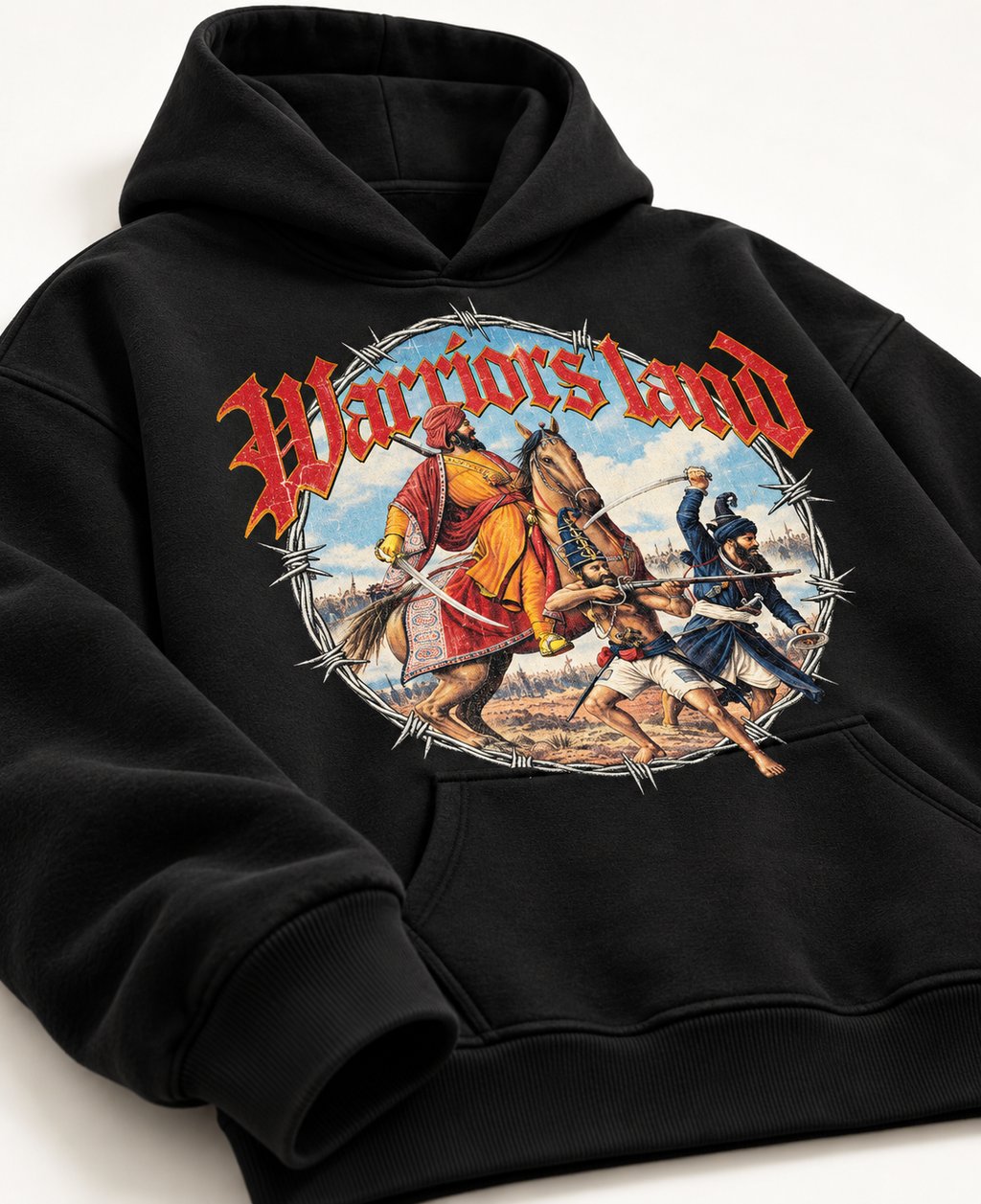 WARRIOR LAND OVERSIZED BOXY FIT HOODIE