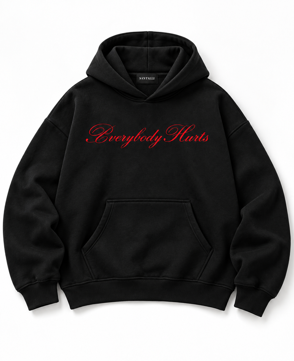 EVERYBODY HURTS OVERSIZED BOXY HOODIE