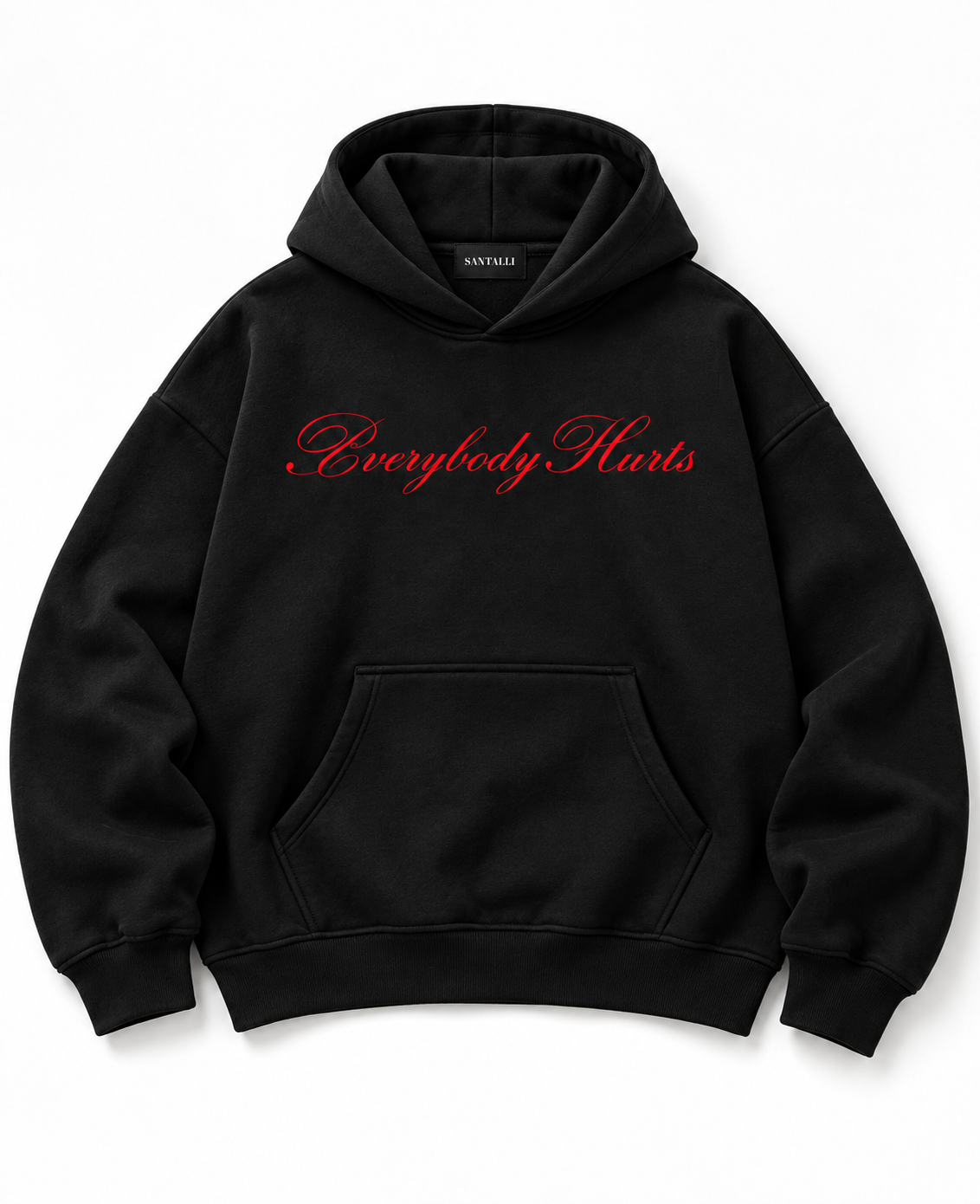 EVERYBODY HURTS OVERSIZED BOXY HOODIE