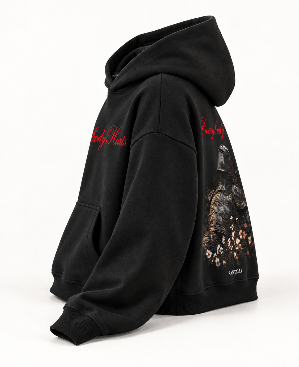 EVERYBODY HURTS OVERSIZED BOXY HOODIE
