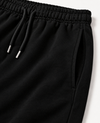 BLACK BAGGY FIT TRACK PANT