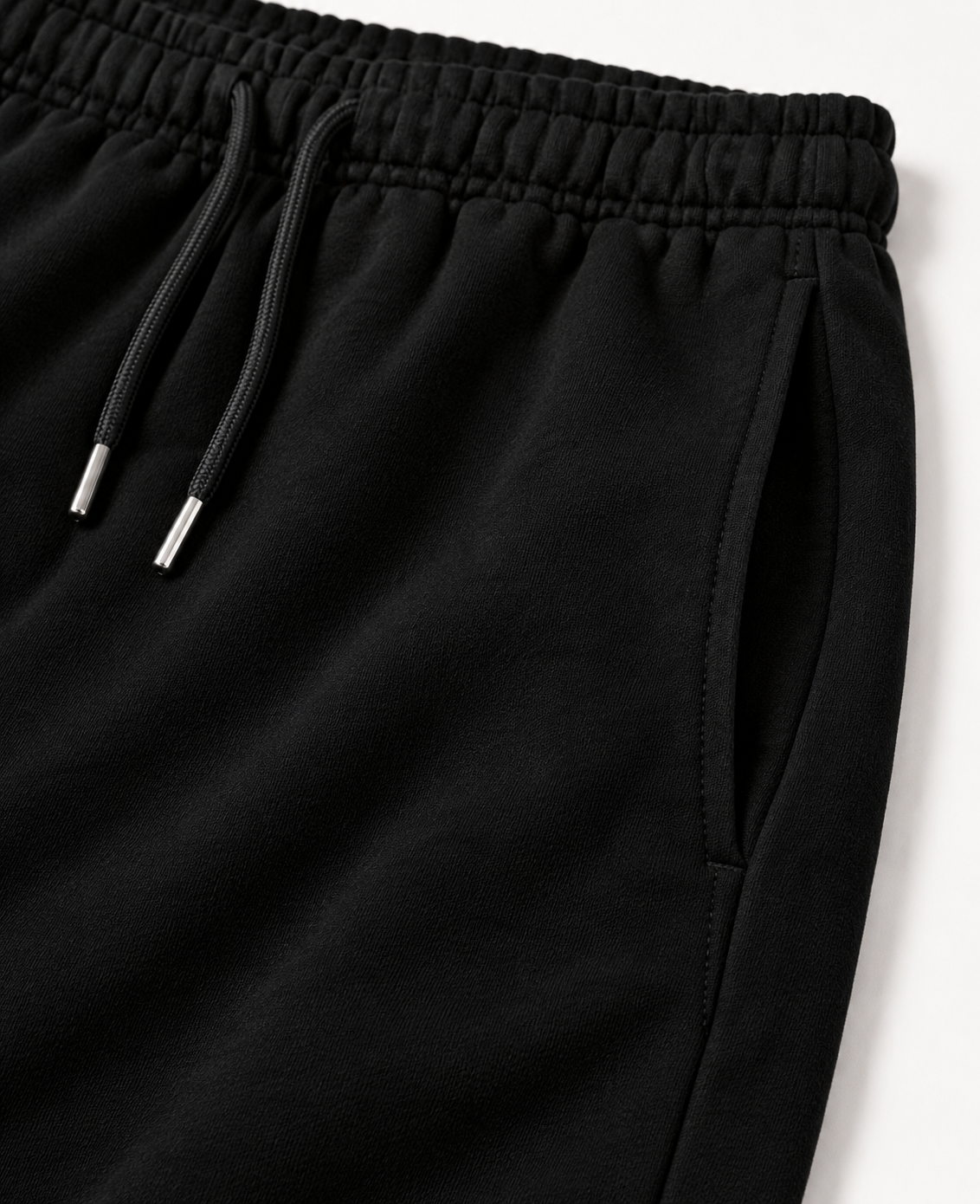BLACK BAGGY FIT TRACK PANT