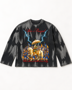 SHER E PANJAB HAMMER WASHED WAFFLE TSHIRT