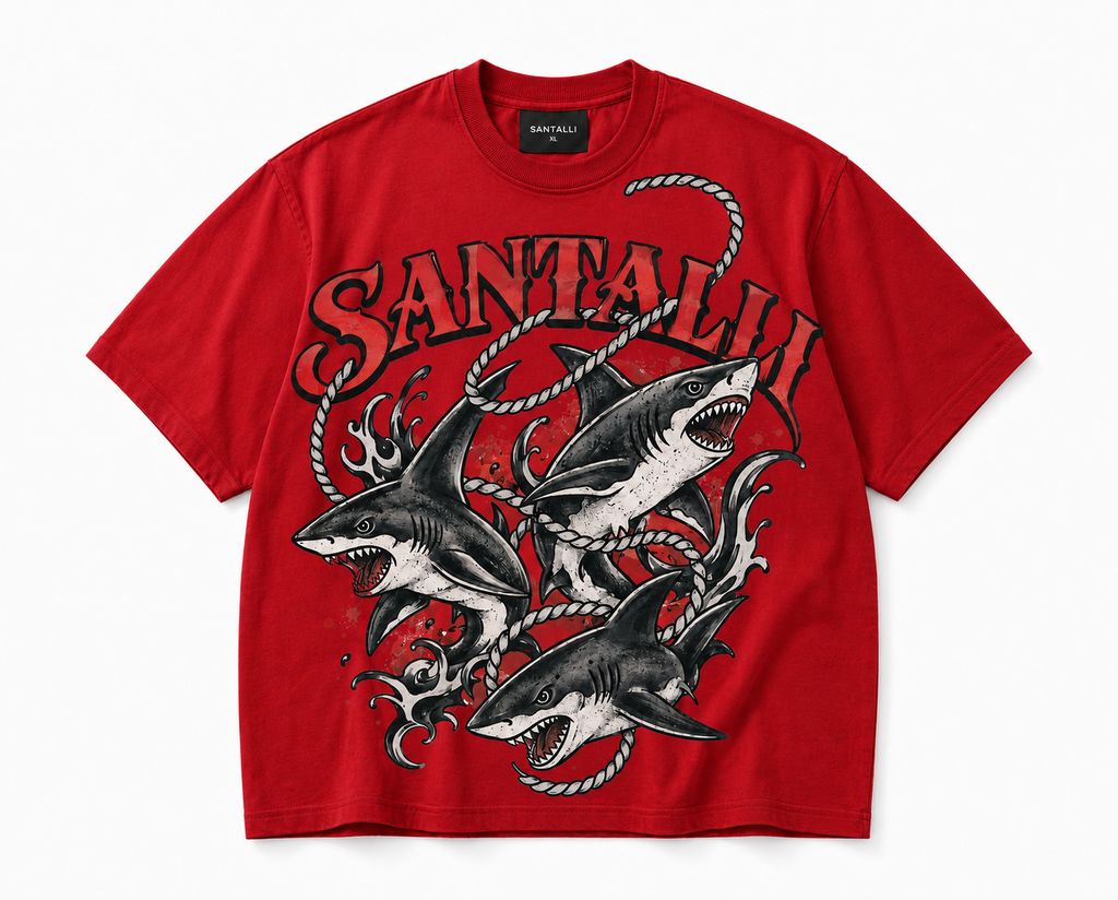 SHARK ATTACK OVERSIZED T SHIRT