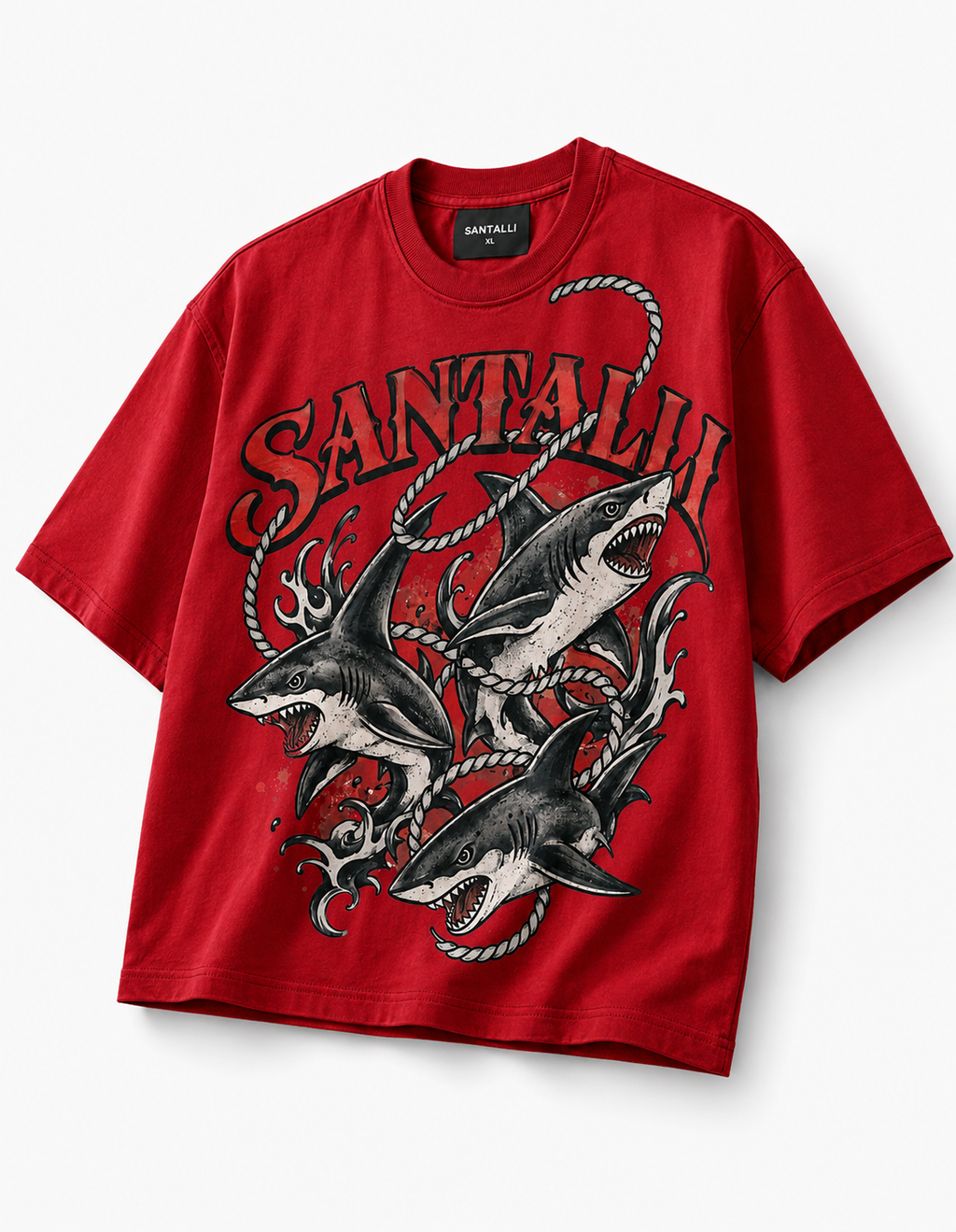 SHARK ATTACK OVERSIZED T SHIRT