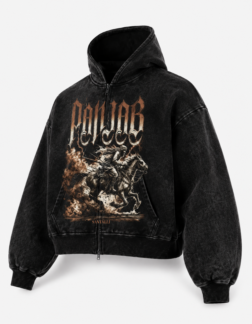 PANJAB PRIDE  OVERSIZED ZIPPER HOODIE