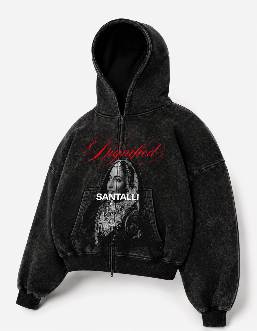 DIGNIFIED OVERSIZED ZIPPER HOODIE