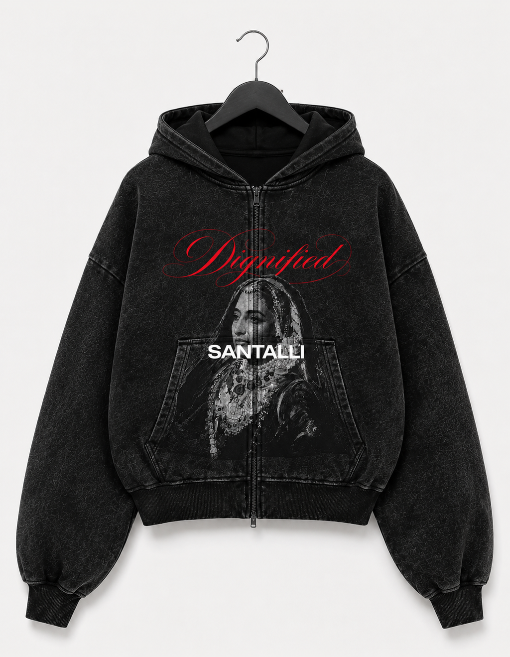 DIGNIFIED OVERSIZED ZIPPER HOODIE