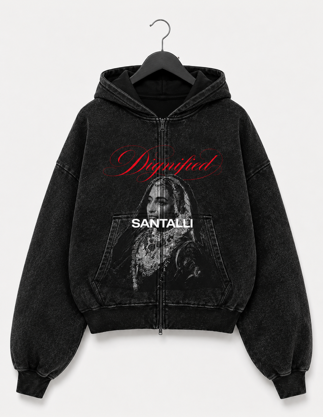 DIGNIFIED OVERSIZED ZIPPER HOODIE