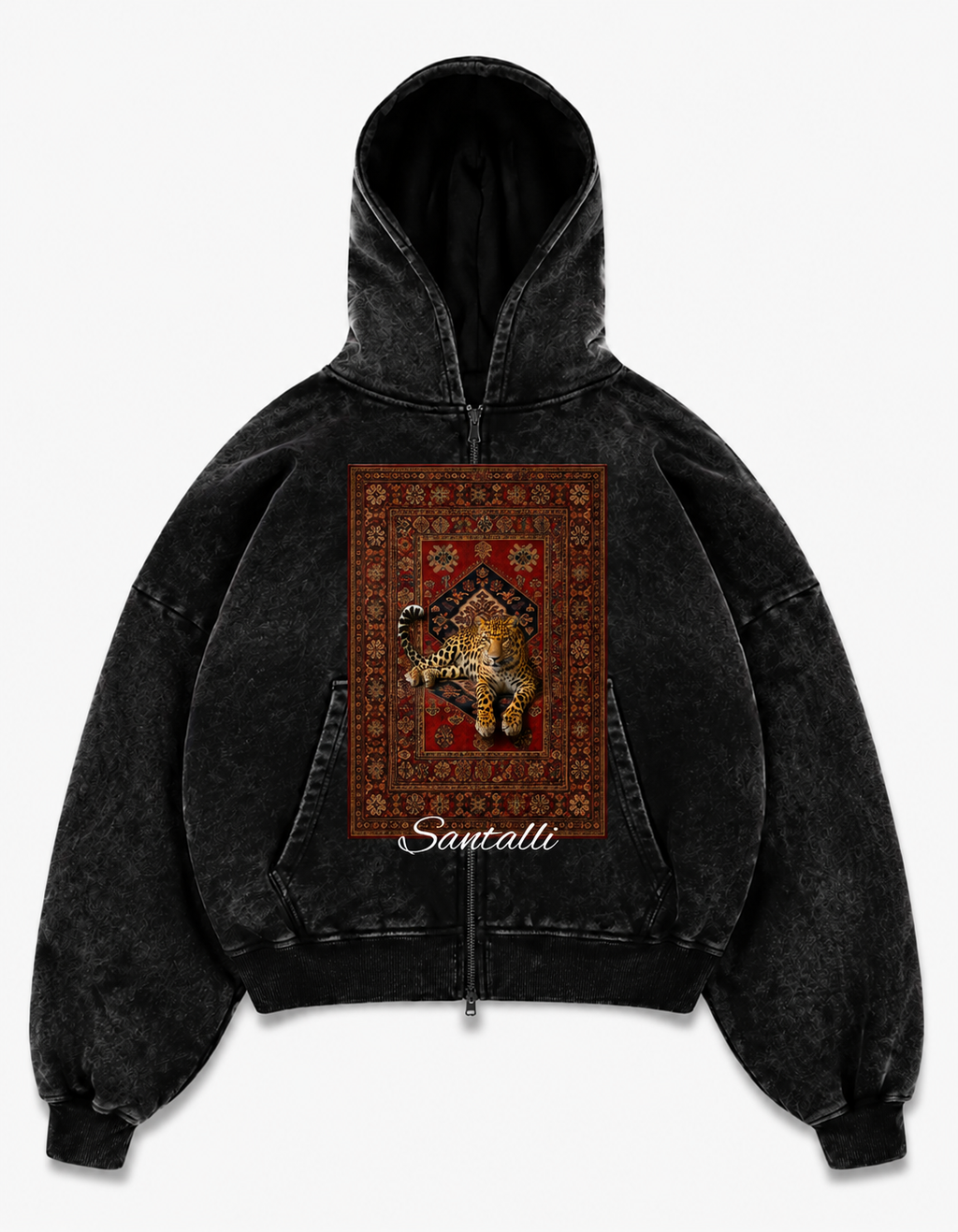 JAGUAR LEGACY OVERSIZED ZIPPER HOODIE