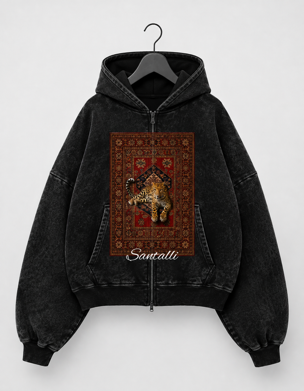 JAGUAR LEGACY OVERSIZED ZIPPER HOODIE