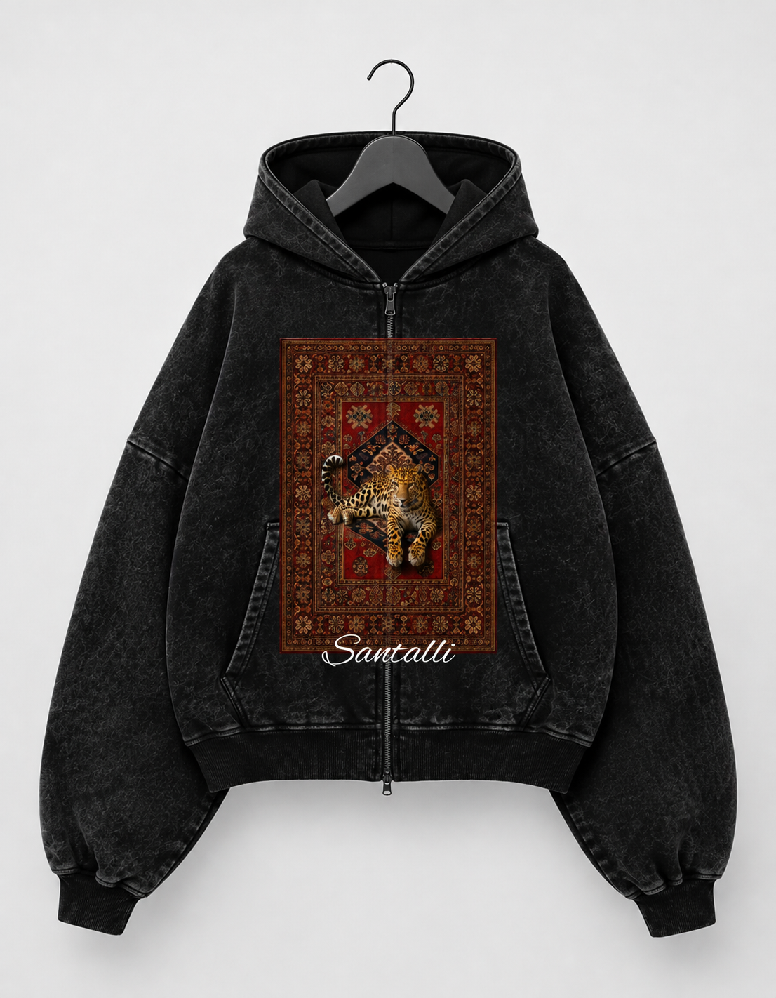 JAGUAR LEGACY OVERSIZED ZIPPER HOODIE