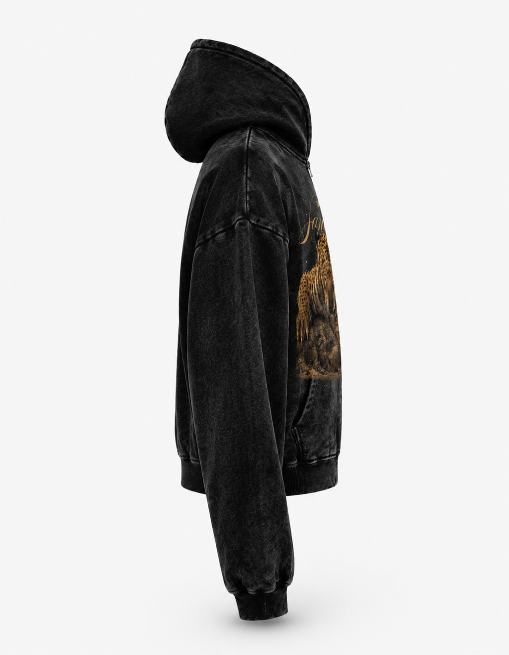 CROCO HUNT OVERSIZED ZIPPER HOODIE