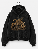 CROCO HUNT OVERSIZED ZIPPER HOODIE