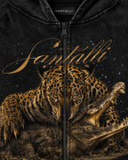 CROCO HUNT OVERSIZED ZIPPER HOODIE