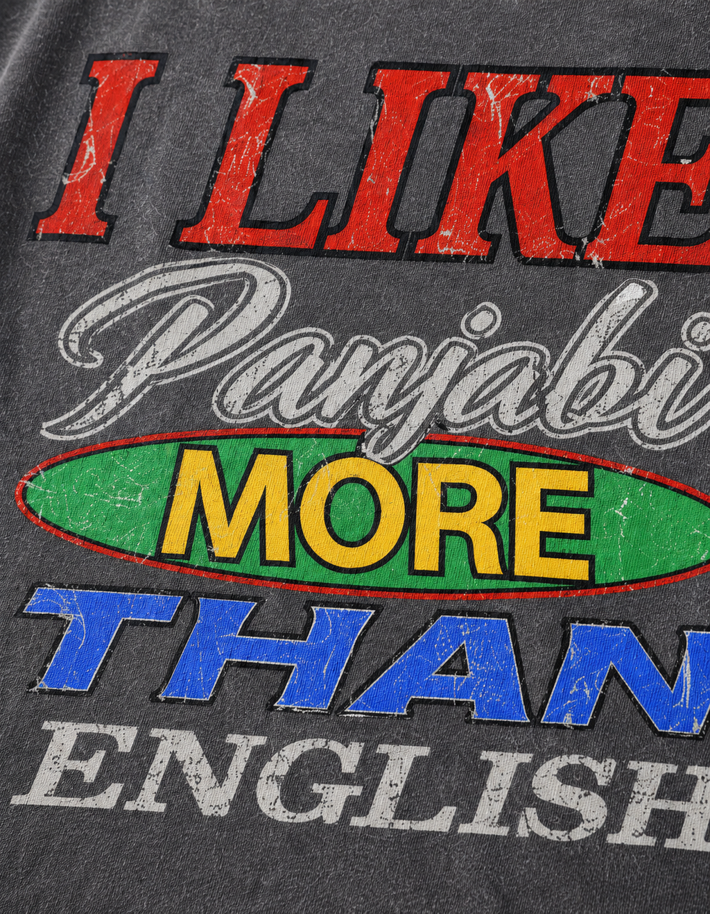 LOVE PUNJABI  OVERSIZED T SHIRT