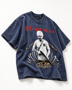 ALL EYES ON ME BLUE OVERSIZED T SHIRT