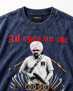 ALL EYES ON ME BLUE OVERSIZED T SHIRT
