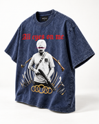 ALL EYES ON ME BLUE OVERSIZED T SHIRT