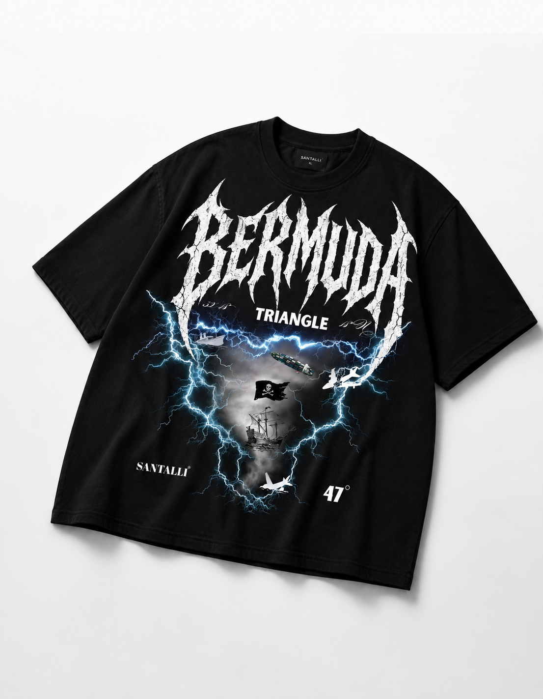BERMUDA TRIANGLE OVERSIZED T SHIRT