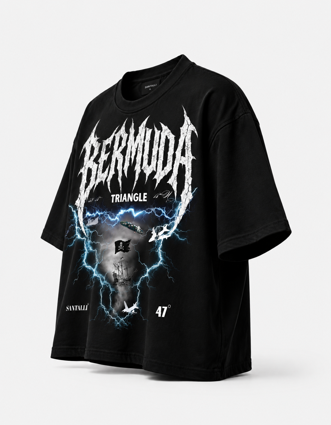 BERMUDA TRIANGLE OVERSIZED T SHIRT