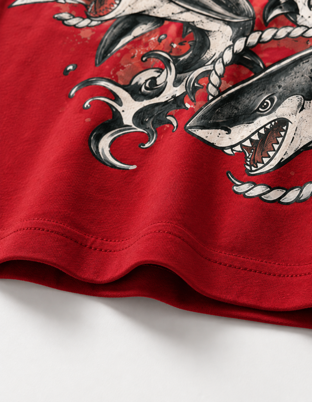SHARK ATTACK OVERSIZED T SHIRT