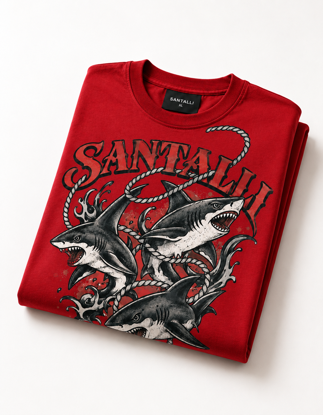 SHARK ATTACK OVERSIZED T SHIRT