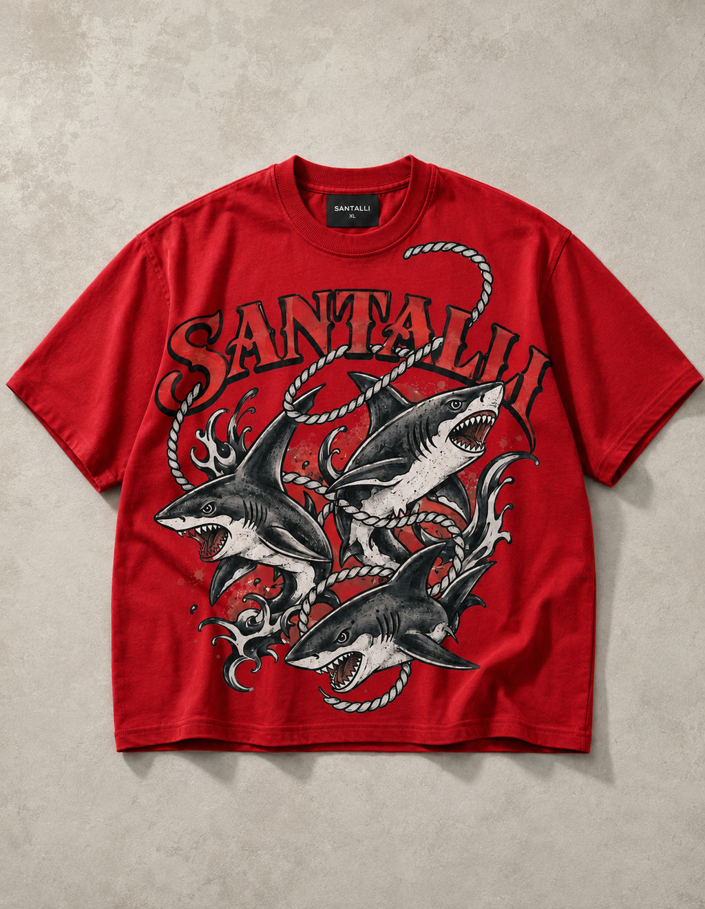 SHARK ATTACK OVERSIZED T SHIRT