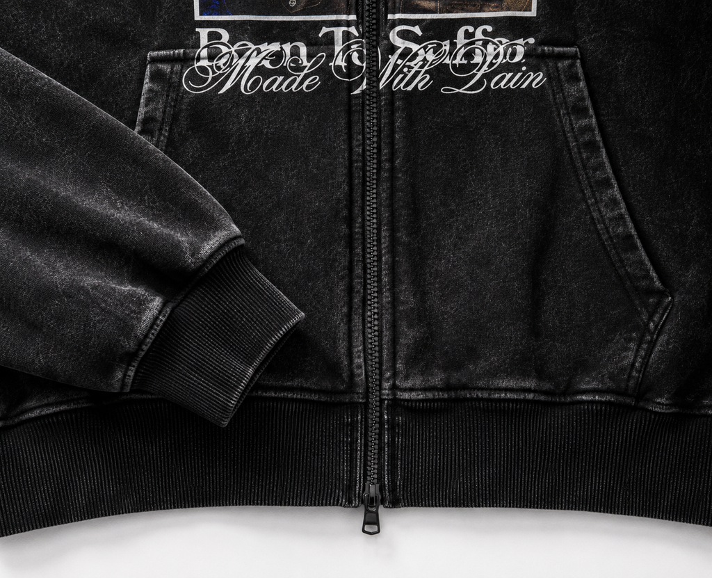 NO MERCY OVERSIZED ZIPPER HOODIE