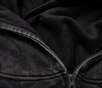 CROCO HUNT OVERSIZED ZIPPER HOODIE