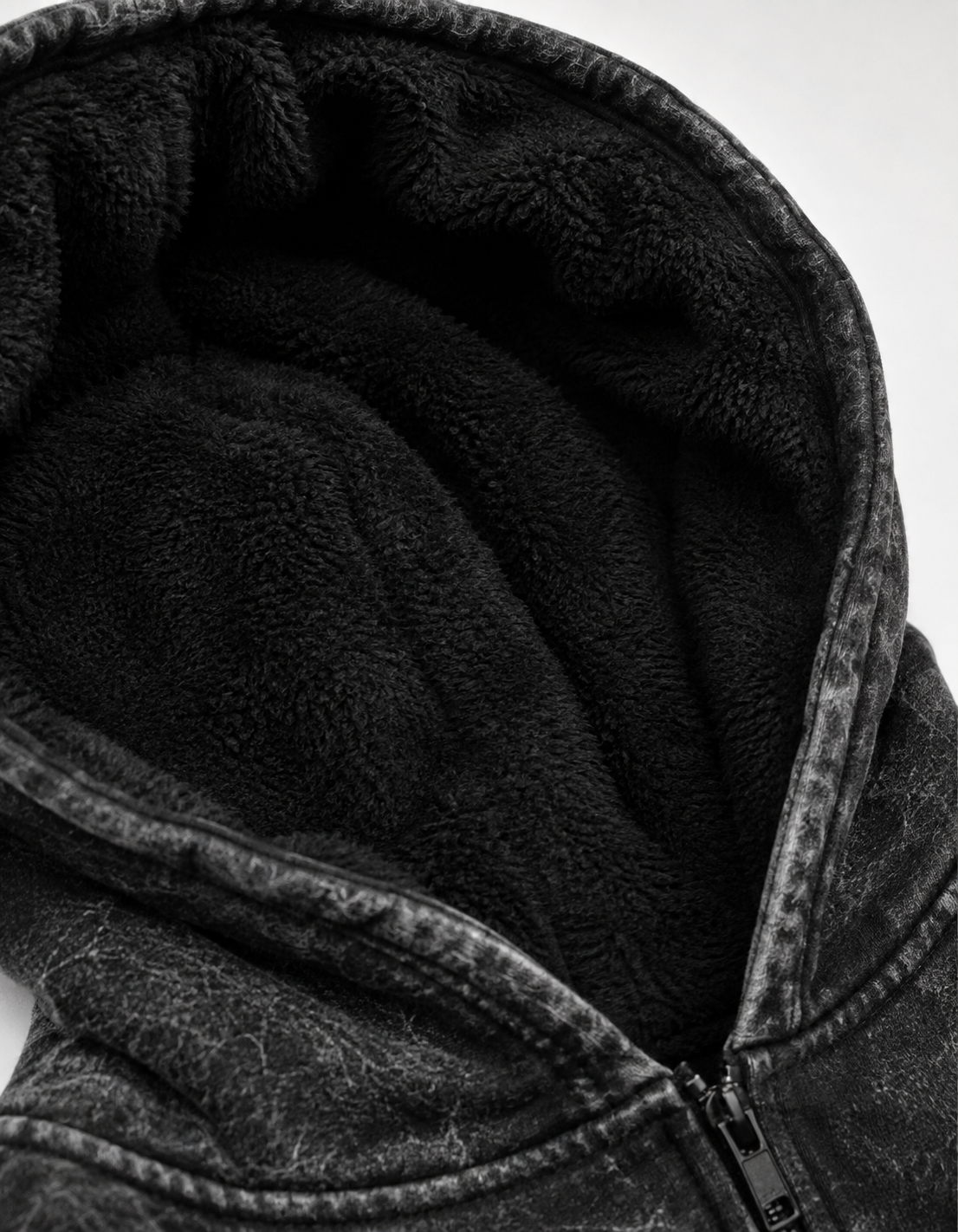 CROCO HUNT OVERSIZED ZIPPER HOODIE