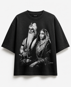 RAAJ BLACK OVERSIZED T-SHIRT