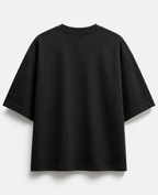 RAAJ BLACK OVERSIZED T-SHIRT