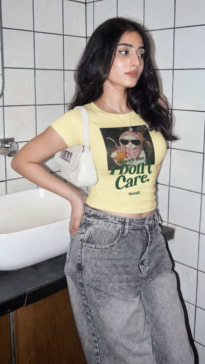 I DON'T CARE BABY TEE