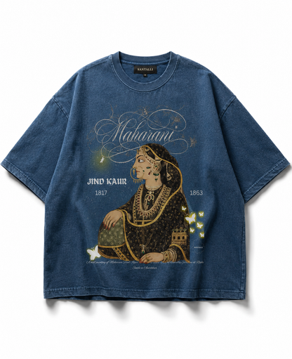 JIND KAUR DENIM WASH T-SHIRT