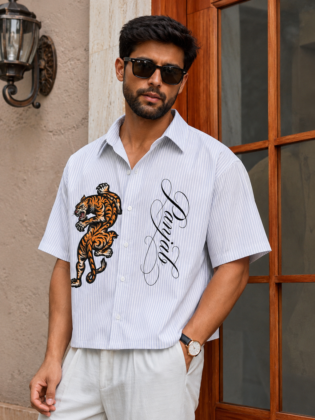TIGER OXFORD BOXYFIT SHIRT