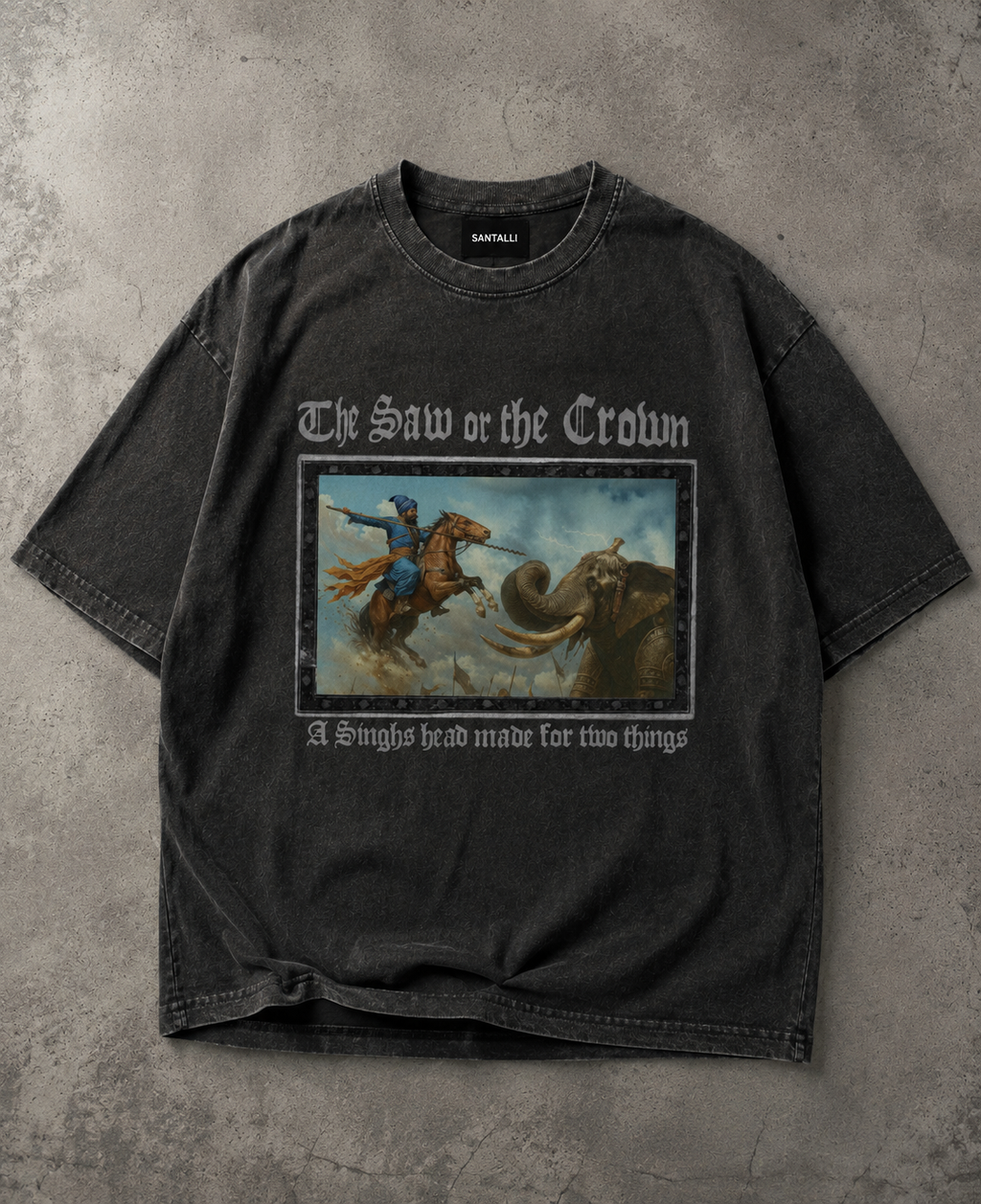 COURAGE VINTAGE OVERSIZED T-SHIRT