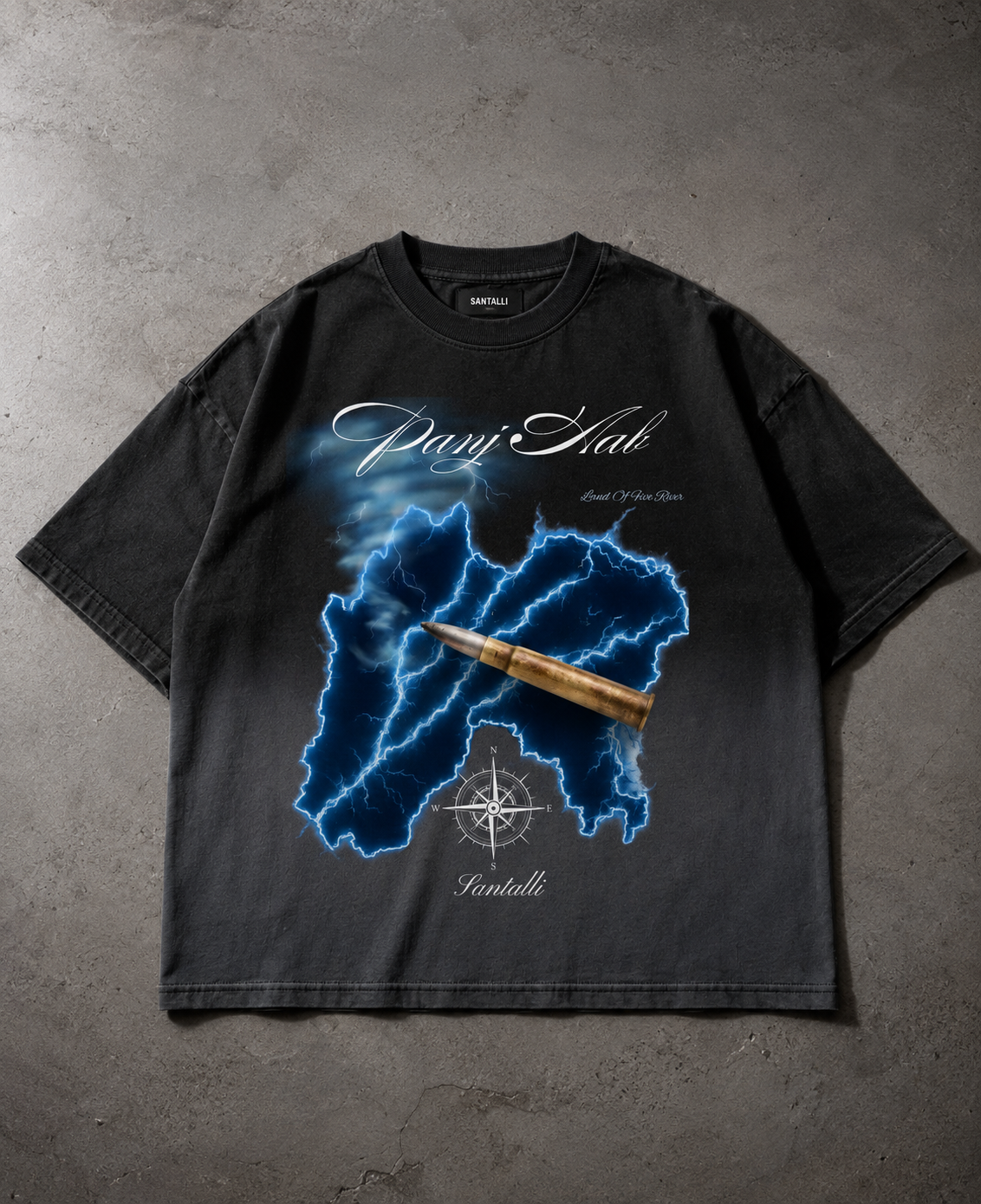 PANJ AAB OMBRE WASHED T-SHIRT
