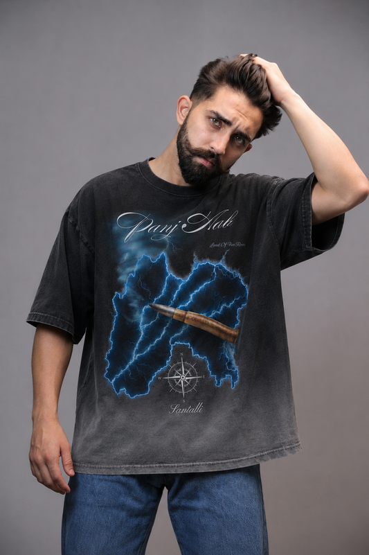 PANJ AAB OMBRE WASHED T-SHIRT
