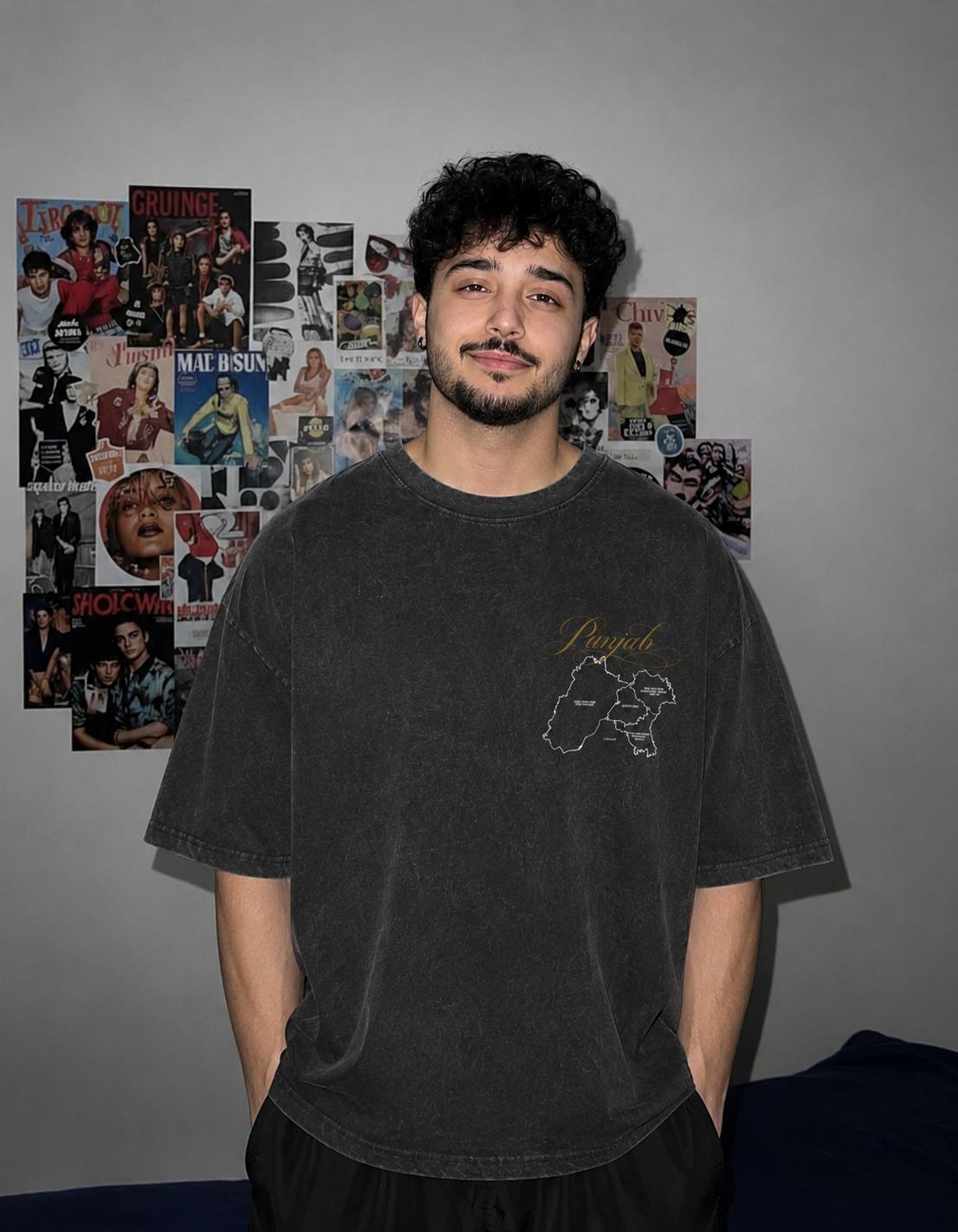 NO MERCY PANJAB ACID WASH OVERSIZED T-SHIRT