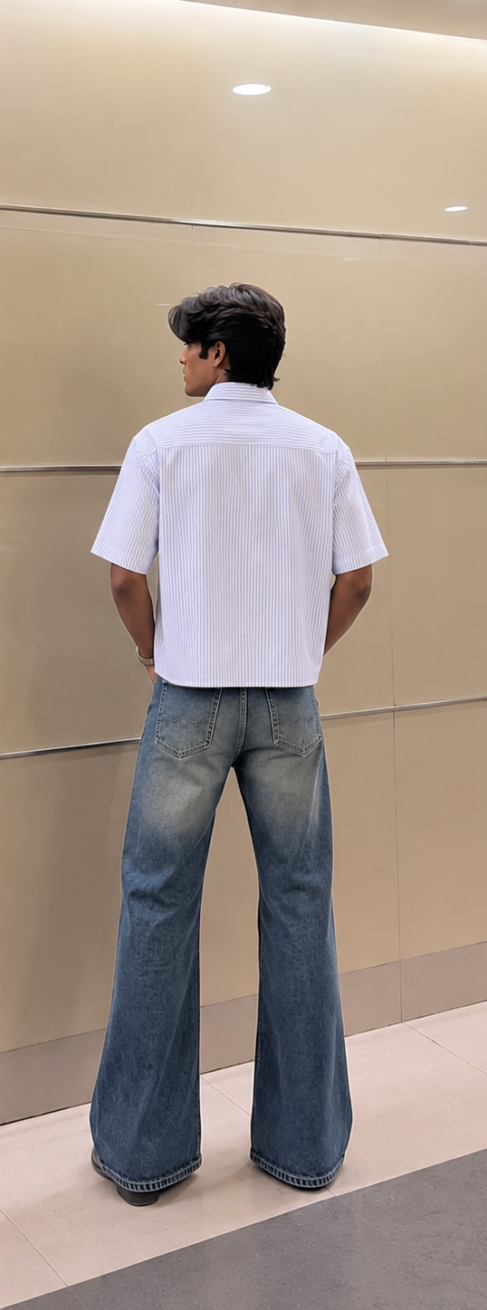 SPICY 🌶️ STRIPED BOXY FIT SHIRT