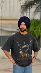 SHER E PANJAB OVERSIZED ACID WASH T-SHIRT